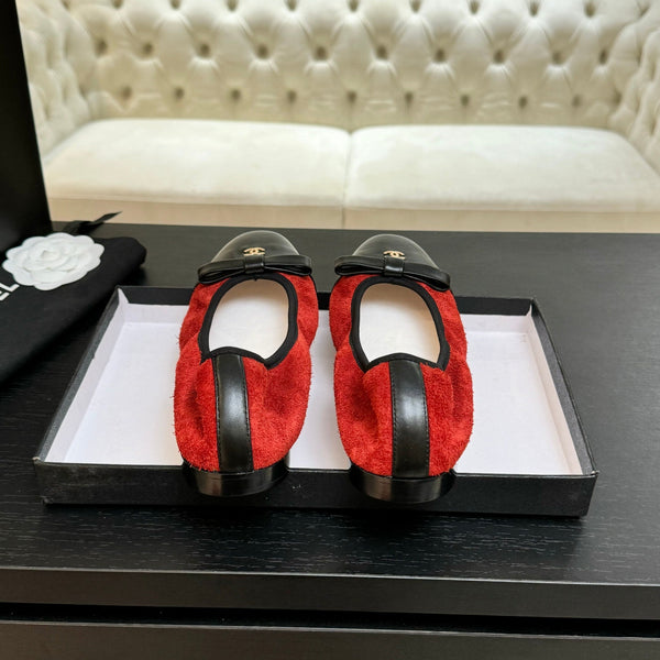 CC Ballerine in pelle di vacchetta rossa 313471