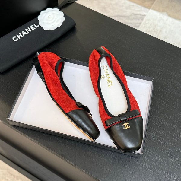 CC Ballerine in pelle di vacchetta rossa 313471