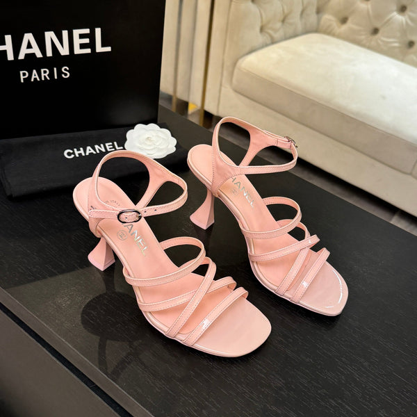 CC Croisière 25/26 Sandales 95mm Cuir Verni Rose