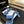 Sandales CC 26C Double C brides en peau de mouton bleue