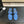 Sandales CC 26C Double C brides en peau de mouton bleue