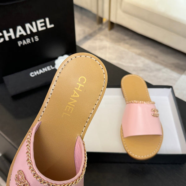 CC 26C Double C Chaîne Croisée Rose Beige Peau de Mouton