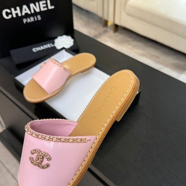 CC 26C Double C Chaîne Croisée Rose Beige Peau de Mouton