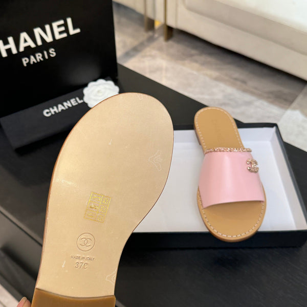 CC 26C Double C Chaîne Croisée Rose Beige Peau de Mouton