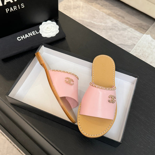 CC 26C Double C Chaîne Croisée Rose Beige Peau de Mouton