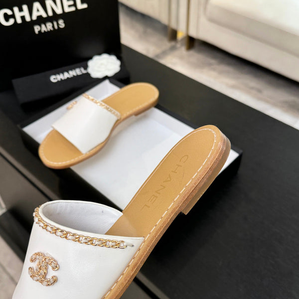 CC 26C Double C Chaîne Croisée Blanc Beige Peau de Mouton