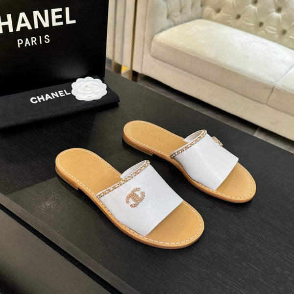 CC 26C Double C Chaîne Croisée Blanc Beige Peau de Mouton