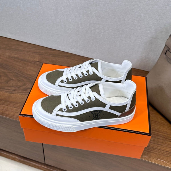 HM Get Sneaker Deep Taupe White Suede Cowhide 543792