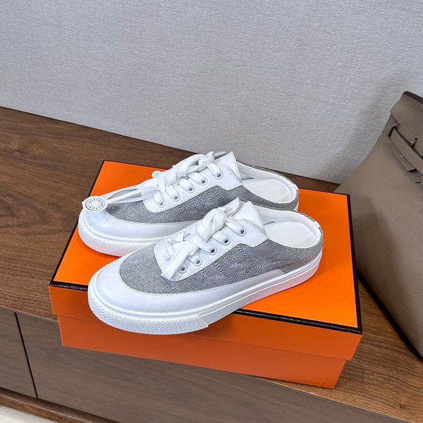 HM Deep Sneaker Dark Blue Gray Cowhide 543798