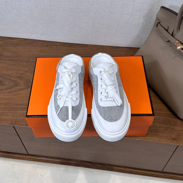 HM Deep Sneaker Dark Blue Gray Cowhide 543798