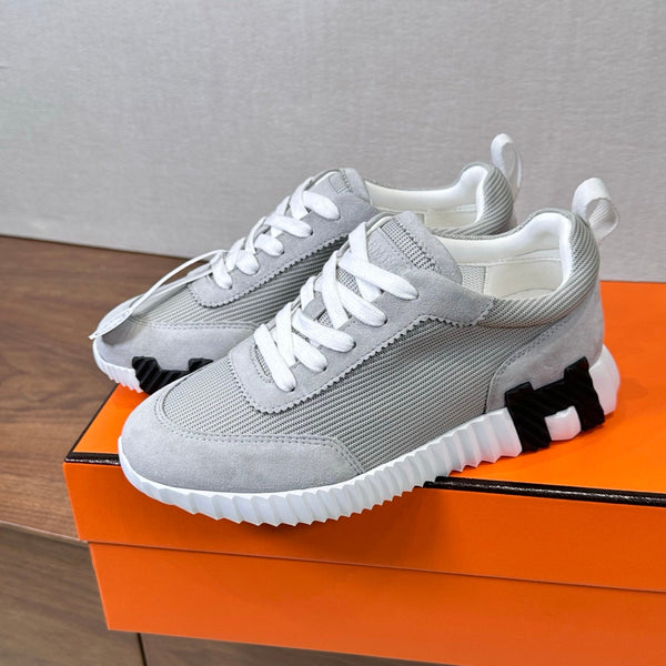 HM 26S Bouncing Sneaker In Grey Suede Mesh 543803