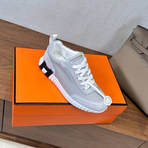 HM 26S Bouncing Sneaker In Grey Suede Mesh 543803