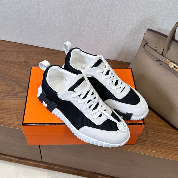 HM 26S Bouncing Sneaker In Black mix Grey Suede 543811