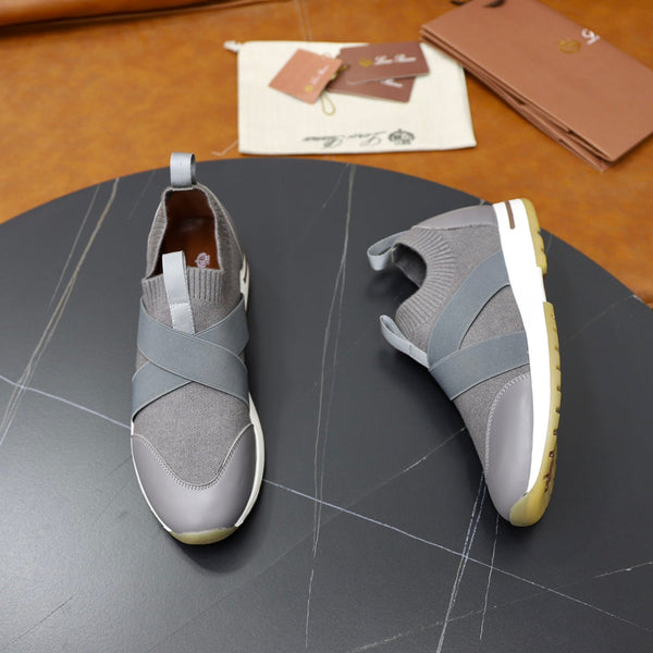 LP 360 SNEAKERS CASUAL IN MAGLIA DI LANA GRIGIA
