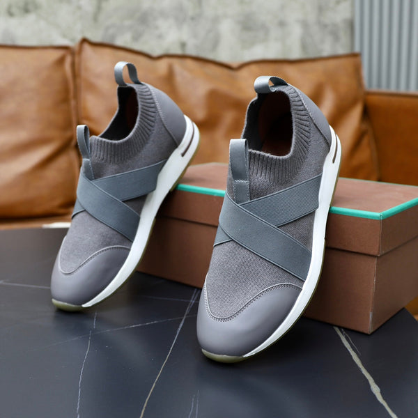 LP 360 SNEAKERS CASUAL IN MAGLIA DI LANA GRIGIA