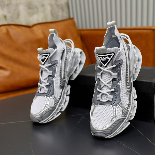 PRA RUNNING SHOES BLADE IN SILVER BREATHABLE MESH