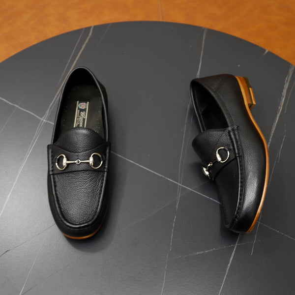 GG Men's Horsebit Loafer Black Cowhide 600399