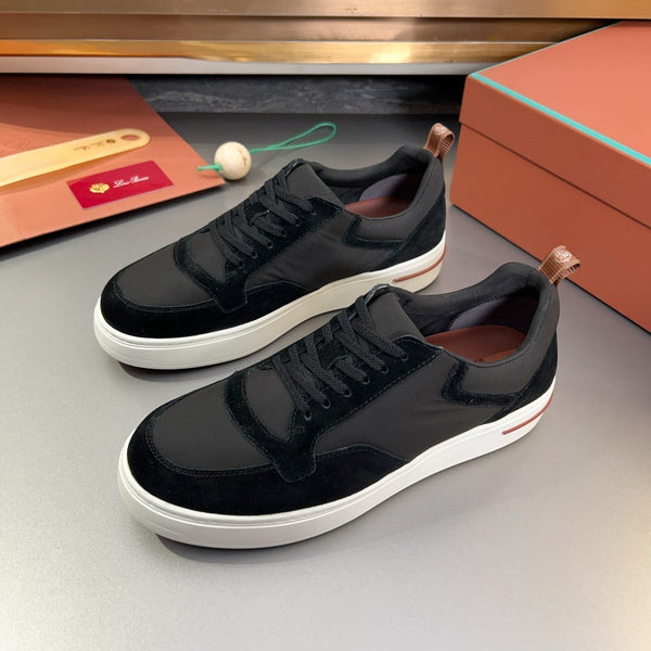 LP NEWPORT WALK SNEAKERS IN CAMOSCIO NERO