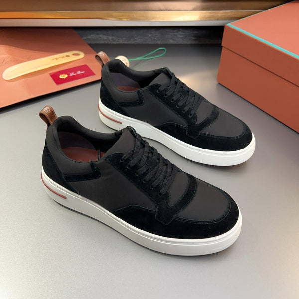 LP NEWPORT WALK SNEAKERS IN CAMOSCIO NERO