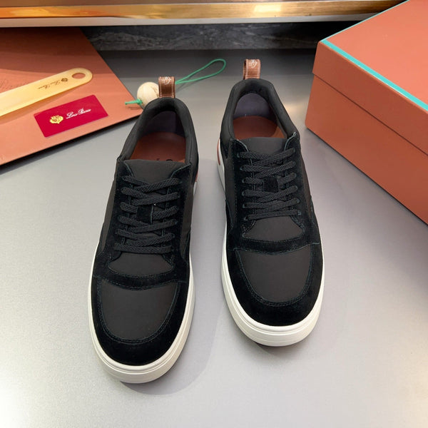LP NEWPORT WALK SNEAKERS IN CAMOSCIO NERO