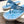 CD Alias Thong Sandals Blue Print Fabric 639094
