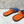 HM Men's Izmir Slide Blue Orange Cowhide 619451