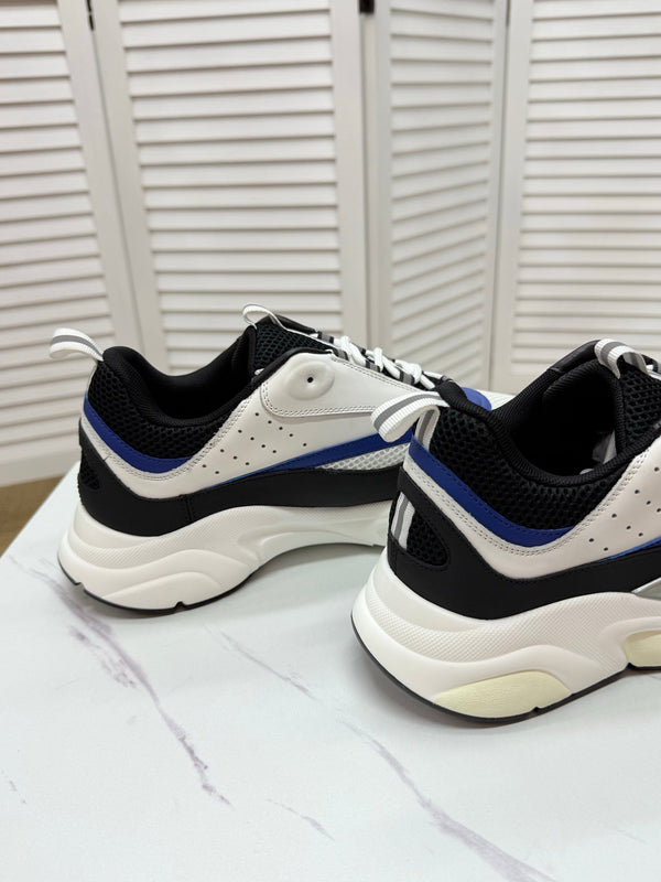CD B22 Sneaker Bianco-Nero Mesh Vitello 648066