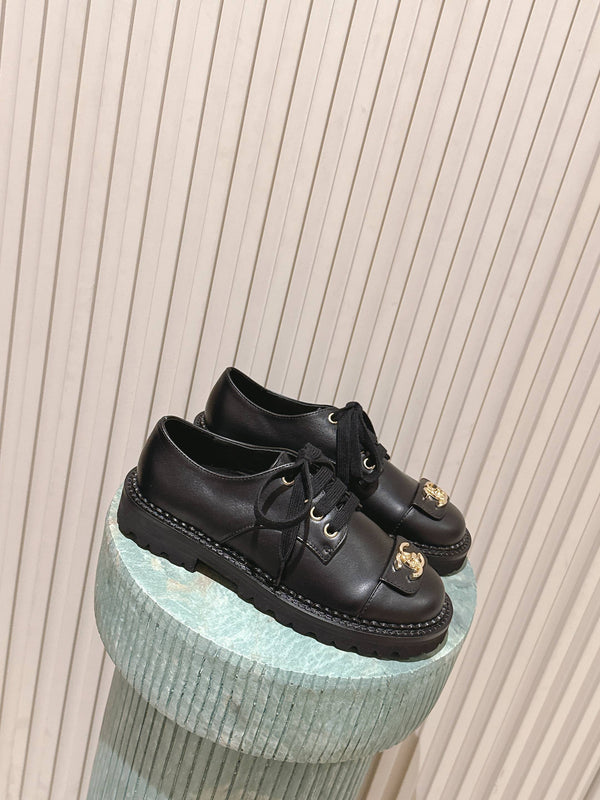 CC 26s Chaussures 2cm Cuir de veau noir 583903