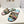 CD 26s Embroidered Sandals Blue Multicolor Canvas Leather 683006