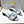 CD 26s Floral Embroidered Sandals White Blue Canvas 683028