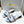 CD 26s Floral Embroidered Sandals White Blue Canvas 683028
