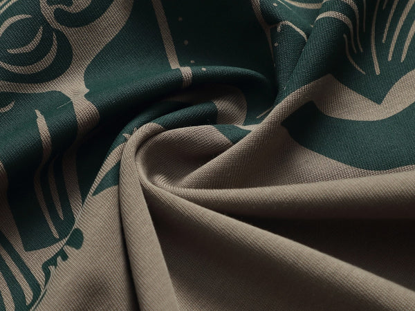 T-shirt surdimensionné Burberry homme Knight en coton vert-gris