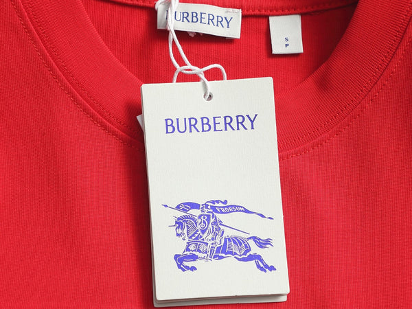 Burberry Men Oversized T-Shirt Red Cotton