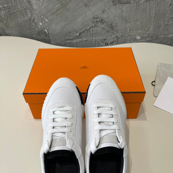 HM Bouncing 35 Sneakers White Goatskin & Suede Goatskin H Black