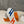 HM Bouncing 35 Sneakers Grey Mesh Canvas & Suede Goatskin H Blue Orange