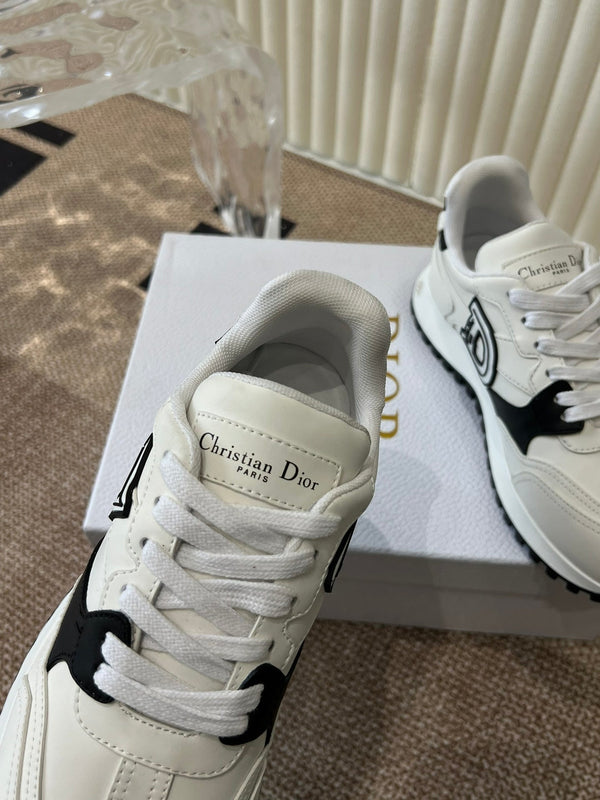 C'est Dior Sneaker Bianco Nero Pelle di Agnello