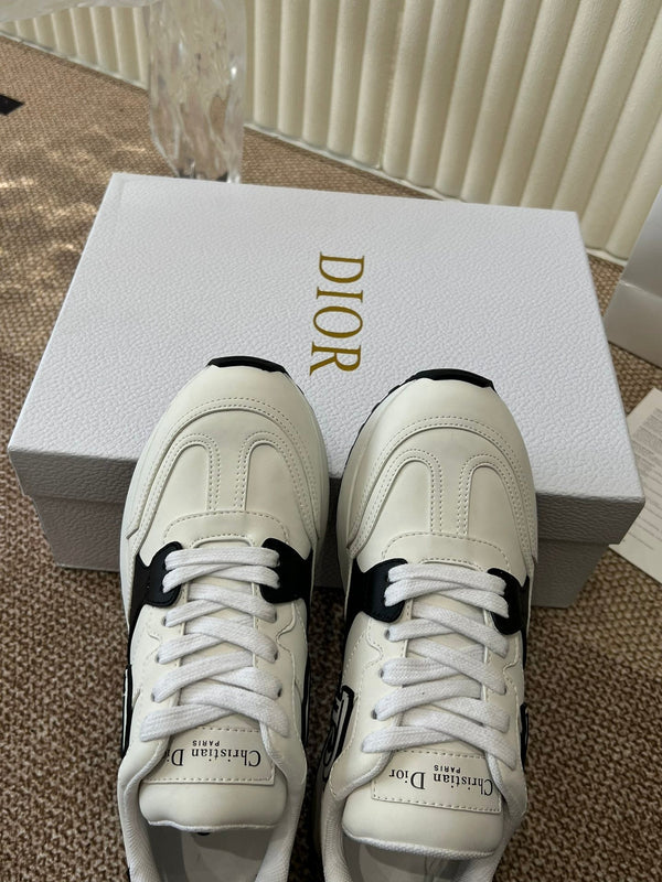 C'est Dior Sneaker Bianco Nero Pelle di Agnello