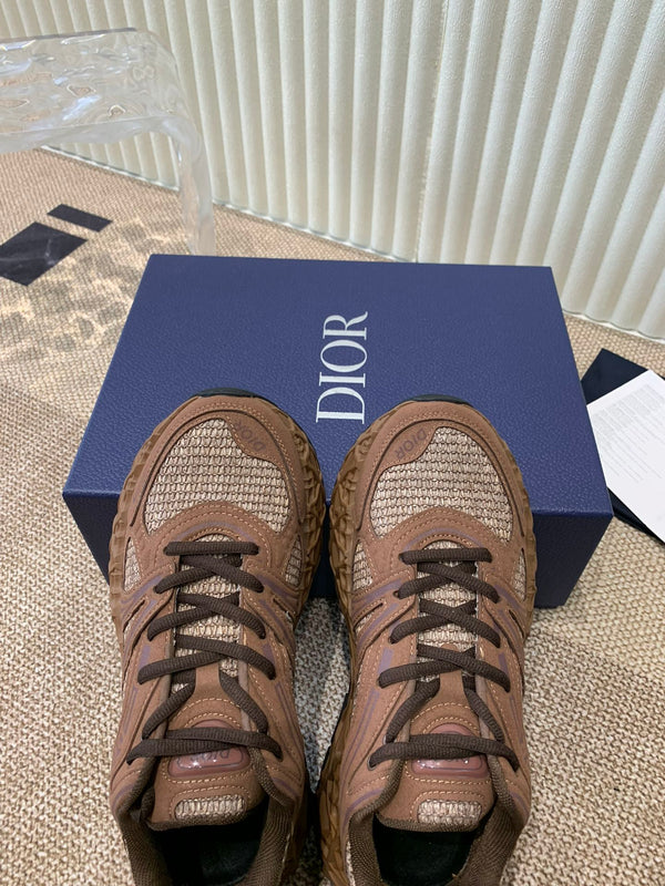 CD Sneaker B35 In Brown Suede And Fabric 113129