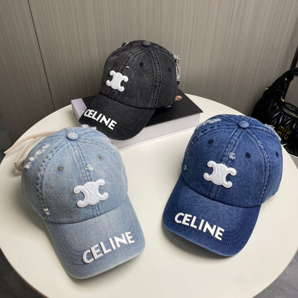 Cappello Celin in tessuto denim blu 210351