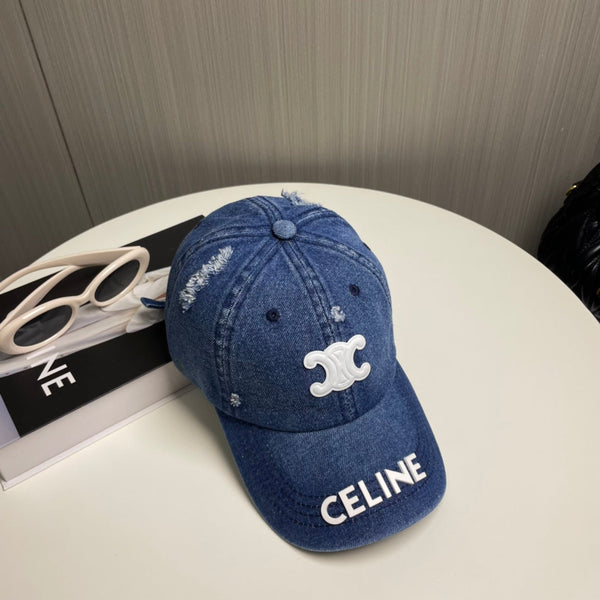 Cappello Celin in tessuto denim blu 210351