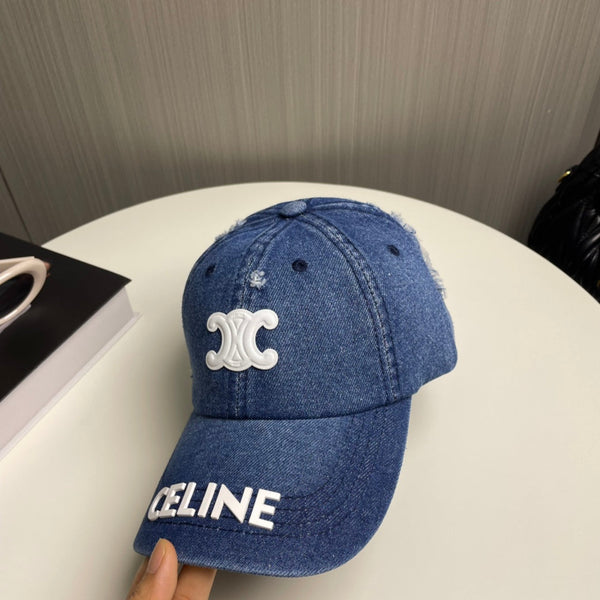 Cappello Celin in tessuto denim blu 210351