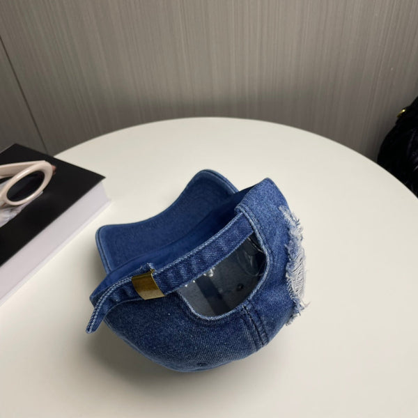 Cappello Celin in tessuto denim blu 210351