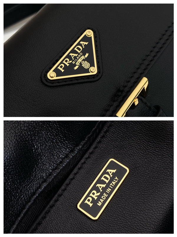 PRA Shoulder Bag Black Sheepskin 341130