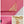 PRA Cross pattern envelope bag pink leather 341153