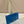 PRA Cross pattern envelope bag blue leather 341158