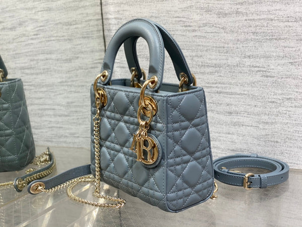 mini lady 17 raf blu pelle di agnello