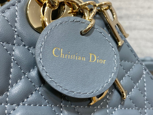 mini lady 17 raf blu pelle di agnello