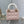 mini lady 17 pink white lambskin