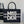 MEDIUM BOOK TOTE 36 IN BLACK MIX WHITE CANVAS 226507
