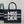 MEDIUM BOOK TOTE 36 IN BLACK MIX WHITE CANVAS 226507